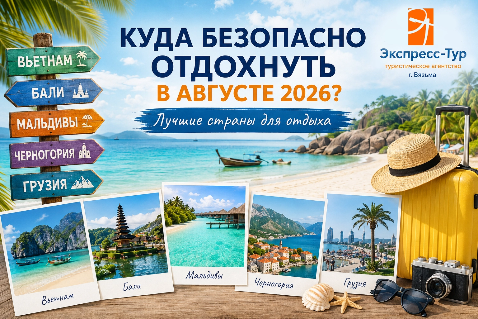 Где безопасно отдохнуть в августе 2026 года: лучшие страны для отдыха